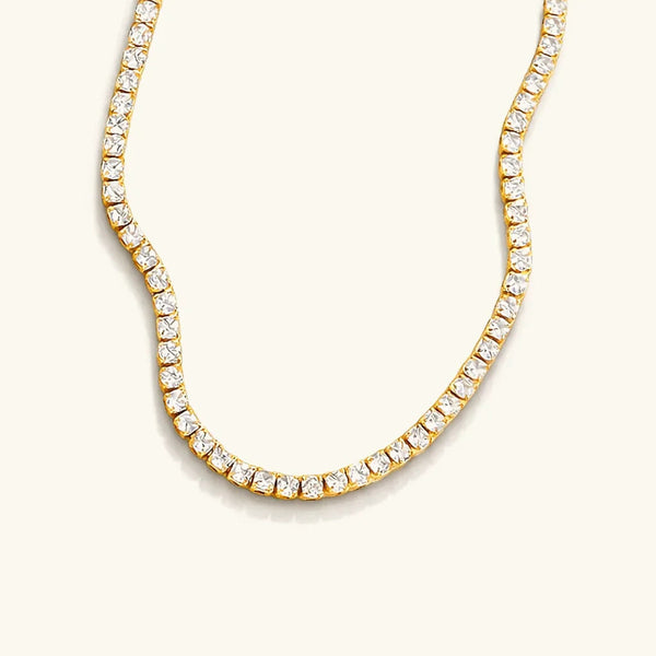 Celestine Diamond Tennis Necklace
