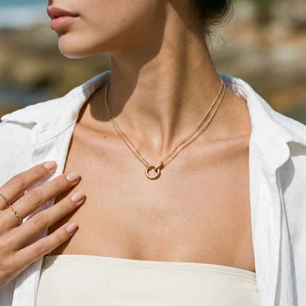 Seraphine Dainty Gold Chain Necklace