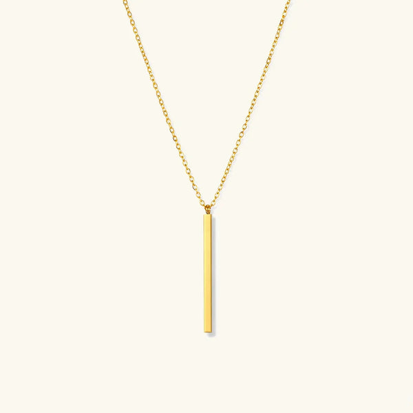 Margaux Minimalist Gold Bar Necklace