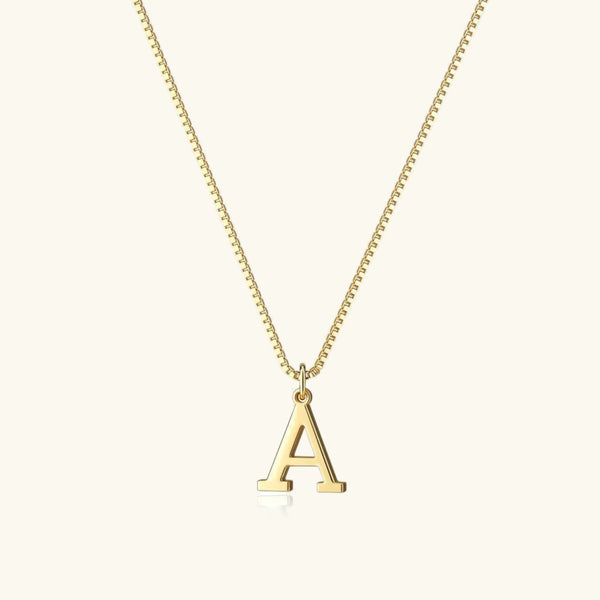 Liora Initial Letter Pendant Necklace