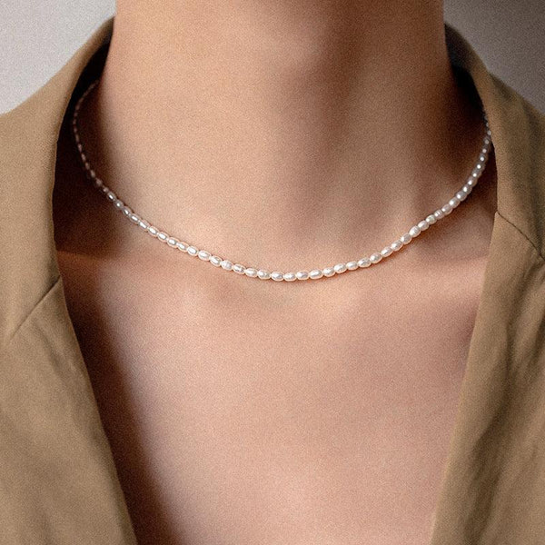 Pearl Choker, Bracelet & Ring 3-Piece Bundle Set