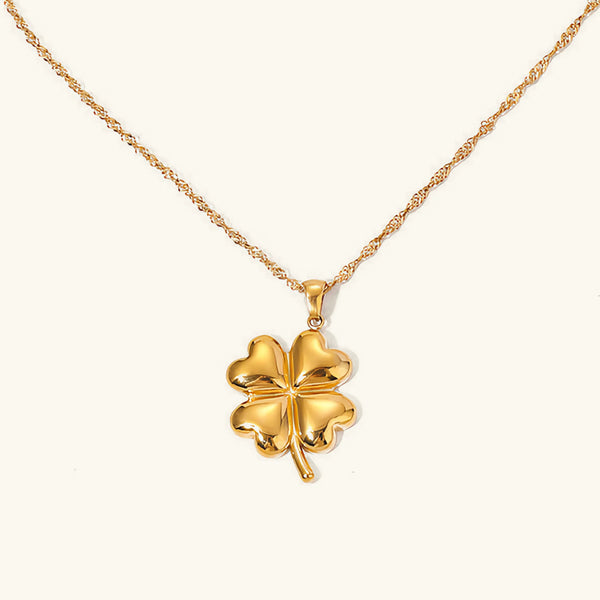 Trèfle Lucky Clover Gold Necklace