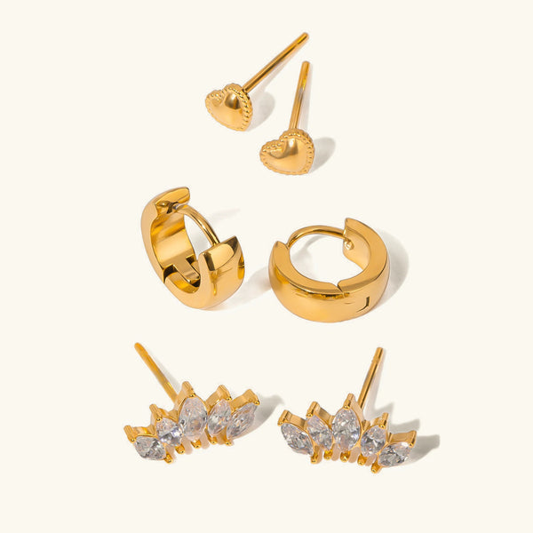 Curated Diamond Earrings Bundle Set