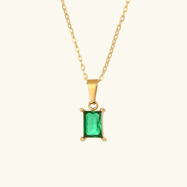 Émeraude Green Gemstone Necklace