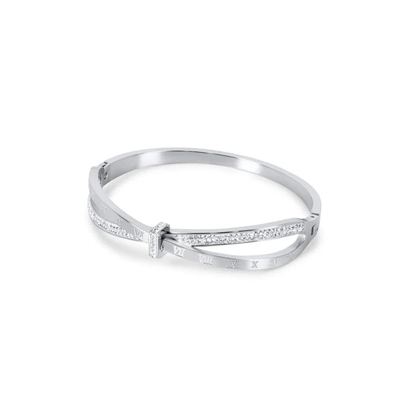 Roman Zirconia Bracelet — Silver