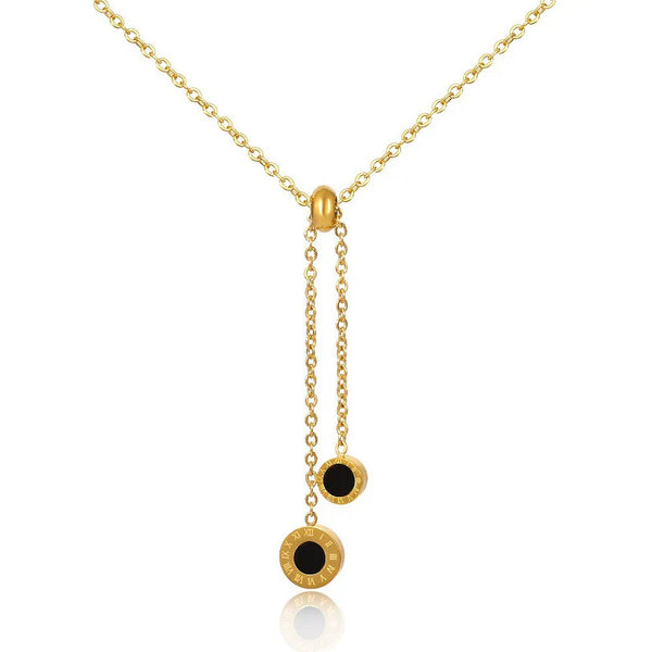 Athenas Tie Necklace Gold Plated 18K