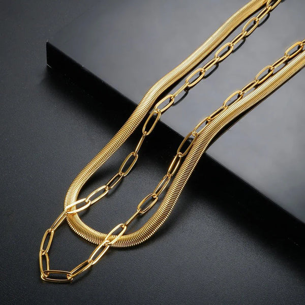 Antonela Necklace Set Gold Plated 18K