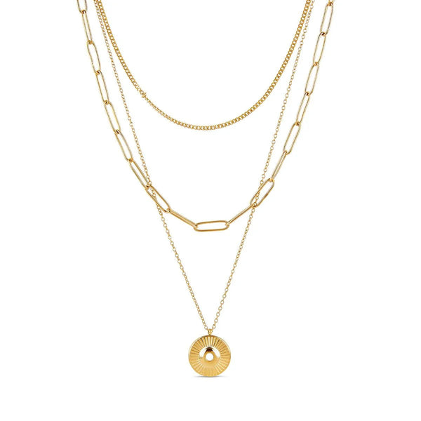 Cleopatra Necklace Set Gold Plated 18K