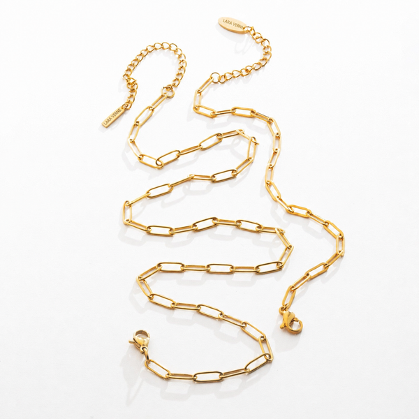 Paperclip Necklace & Bracelet Bundle by Lara Verne