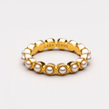 18K Gold Plated Peace Sign Ring by Lara Verne
