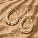 18K Gold Plated Drop Earrings Dainty Everyday