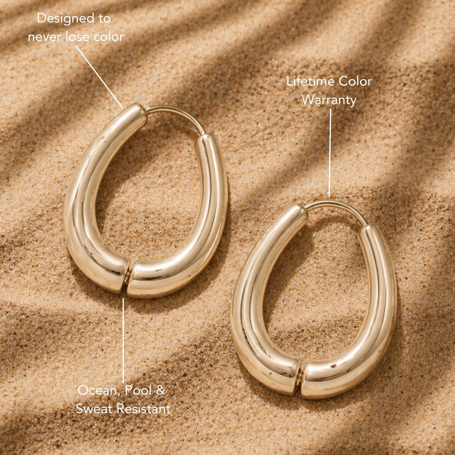 18K Gold Plated Drop Earrings Dainty Everyday