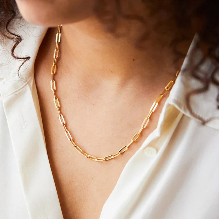 Odette Twisted Gold Chain Necklace