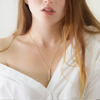 Margaux Minimalist Gold Bar Necklace