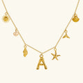 Marina Ocean Initial Necklace