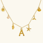 Marina Ocean Initial Necklace