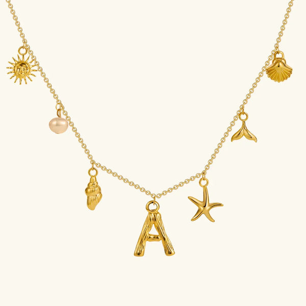 Marina Ocean Initial Necklace