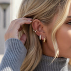 Dainty Diamond Stud Earrings Bundle Set