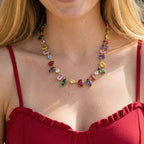 Evangeline Gemstone Pendant Necklace