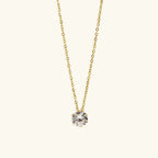 Lila Solitaire Diamond Necklace
