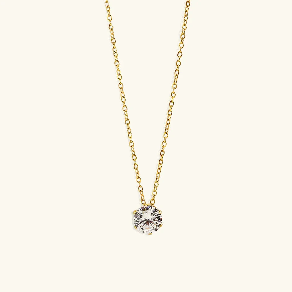 Lila Solitaire Diamond Necklace