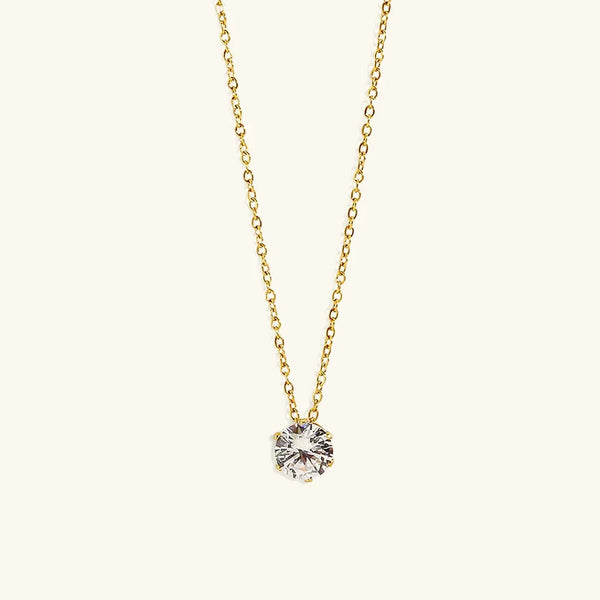 Lila Solitaire Diamond Necklace
