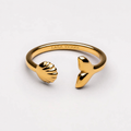 18K Gold Plated Island Turquoise Stone Ring by Lara Verne
