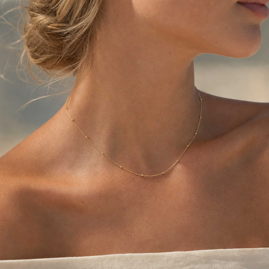 Vivienne Dainty Gold Chain Necklace