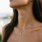 Liora Initial Letter Pendant Necklace