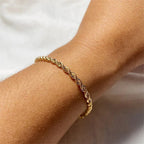 Twisted Rope Chain Necklace & Bracelet Bundle Set