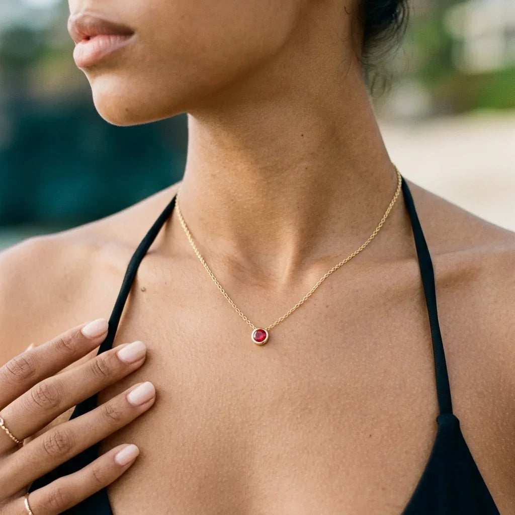 Cordelia Birthstone Pendant Necklace