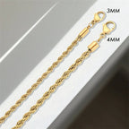 Cordélia Rope Chain Gold Necklace