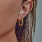 Staple Gold Hoops Trio Earrings Bundle Set