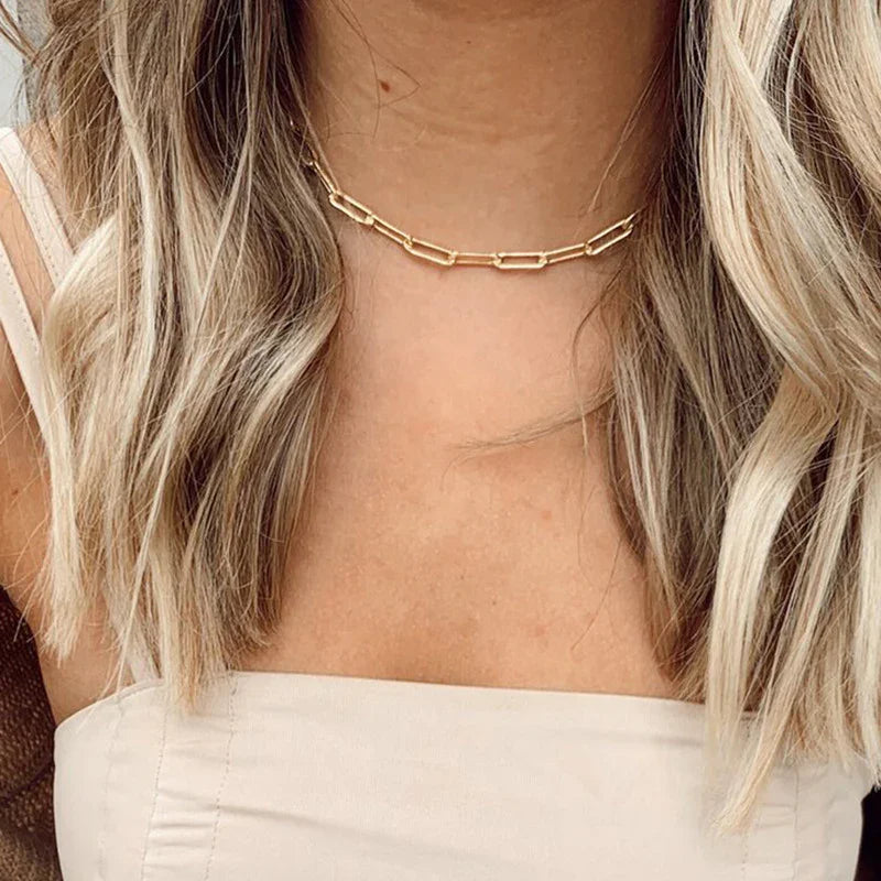 Odette Twisted Gold Chain Necklace
