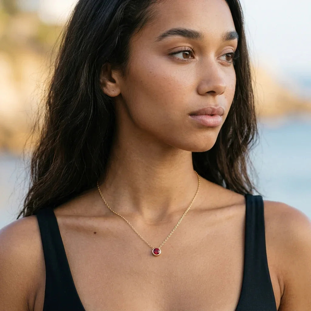 Cordelia Birthstone Pendant Necklace