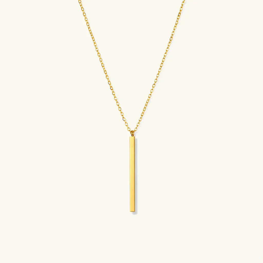Margaux Minimalist Gold Bar Necklace
