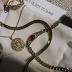 Ophelia Vintage Gemstone Pendant Necklace