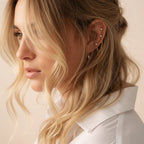 Baguette Drops & Dainty Studs Earrings Bundle Set