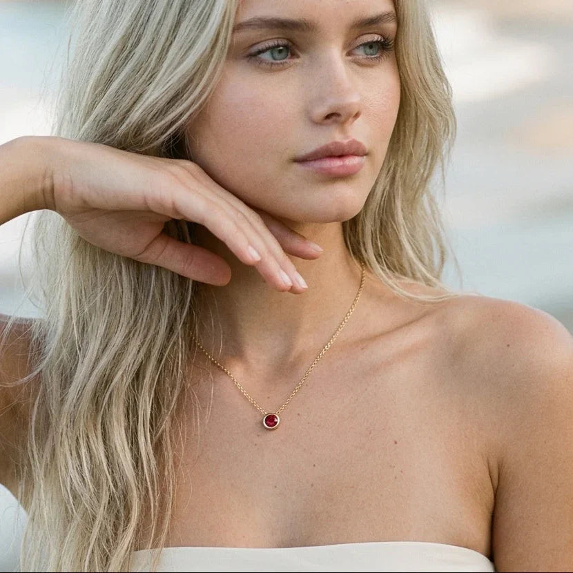 Cordelia Birthstone Pendant Necklace