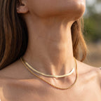 Delphine Layered Gold Chain Necklace