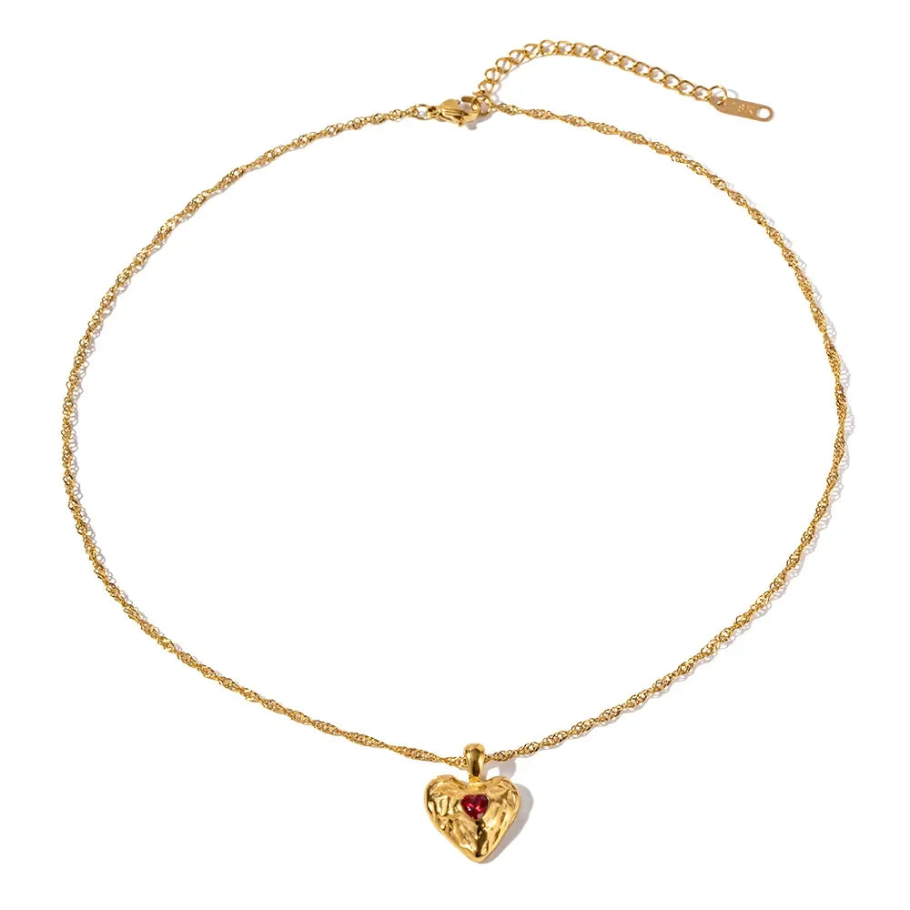 Colombe Gold Heart Necklace