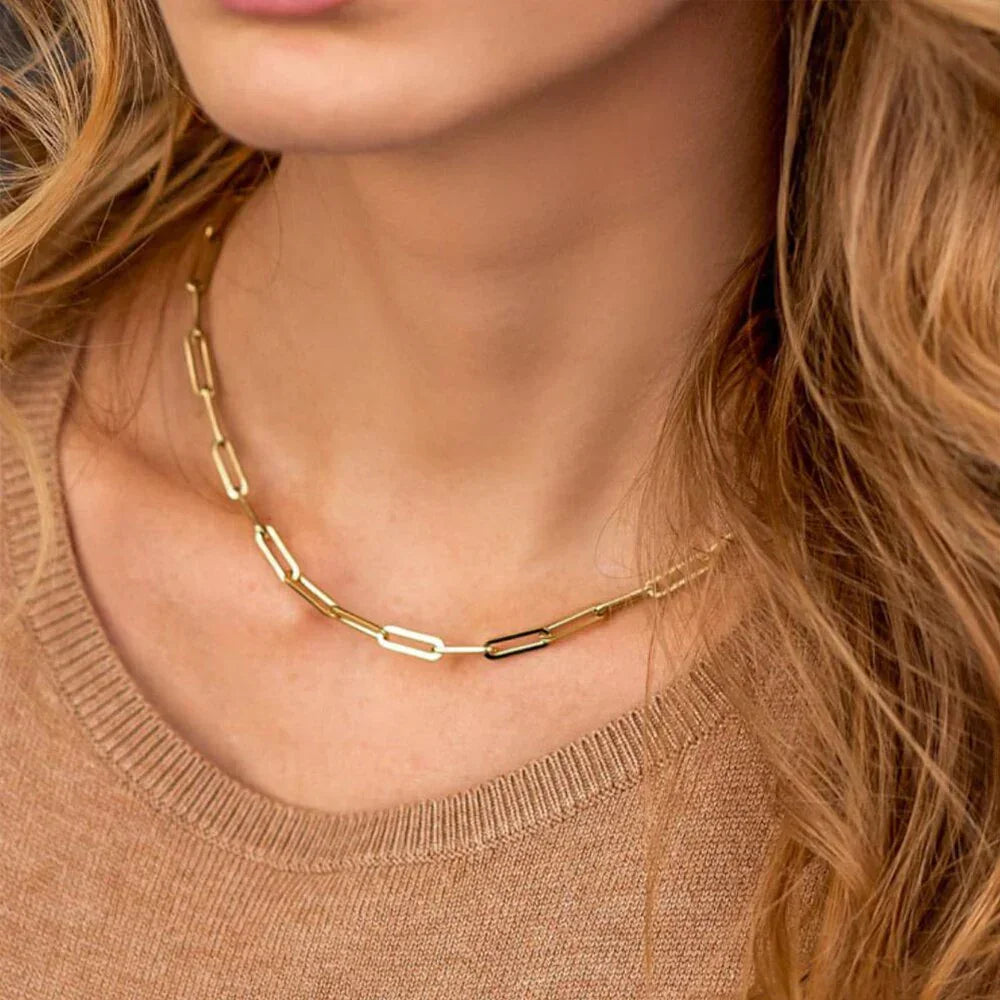 Odette Twisted Gold Chain Necklace