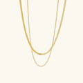 Delphine Layered Gold Chain Necklace
