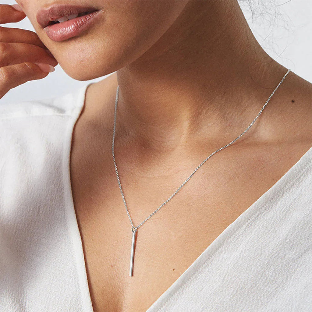 Margaux Minimalist Gold Bar Necklace