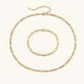 Rocco Chain Necklace & Bracelet Bundle Set