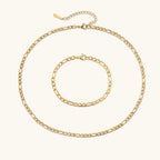 Rocco Chain Necklace & Bracelet Bundle Set