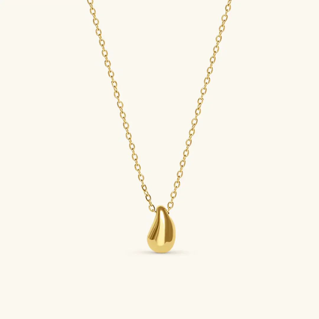 Ninon Gold Teardrop Pendant Necklace
