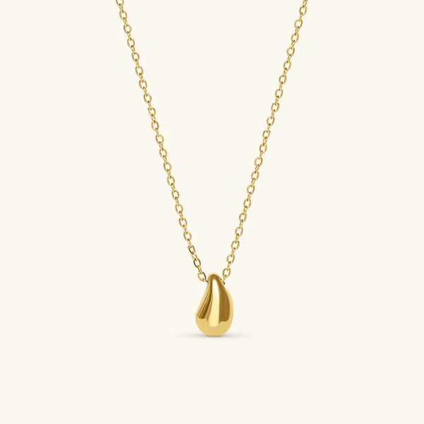 Ninon Gold Teardrop Pendant Necklace