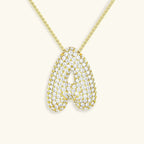 Genevieve Bubble Initial Necklace
