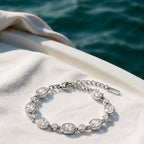 18K Gold Plated Stone Bracelet